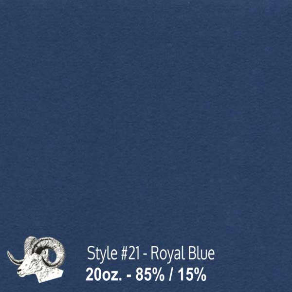  Wool Fabric By The Yard - 21 - Royal Blue 