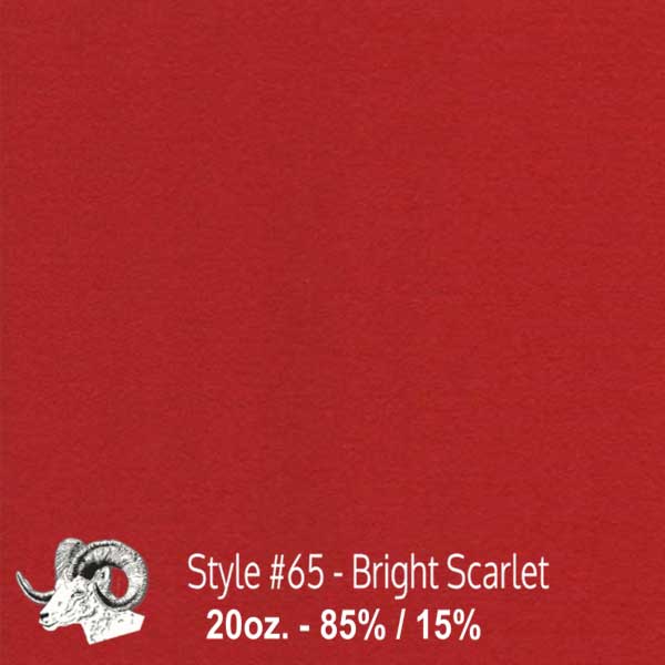  Wool Fabric By The Yard - 65 - Bright Scarlet 