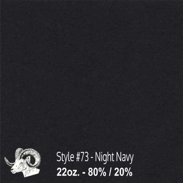  Wool Fabric By The Yard - 73 - Night Navy 