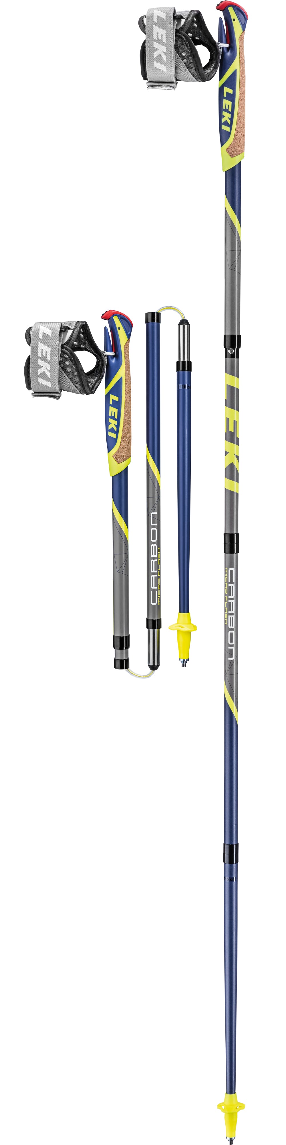 LEKI Nordic Walking Hyper Carbon Series Pole Blue 100cm / 40in 