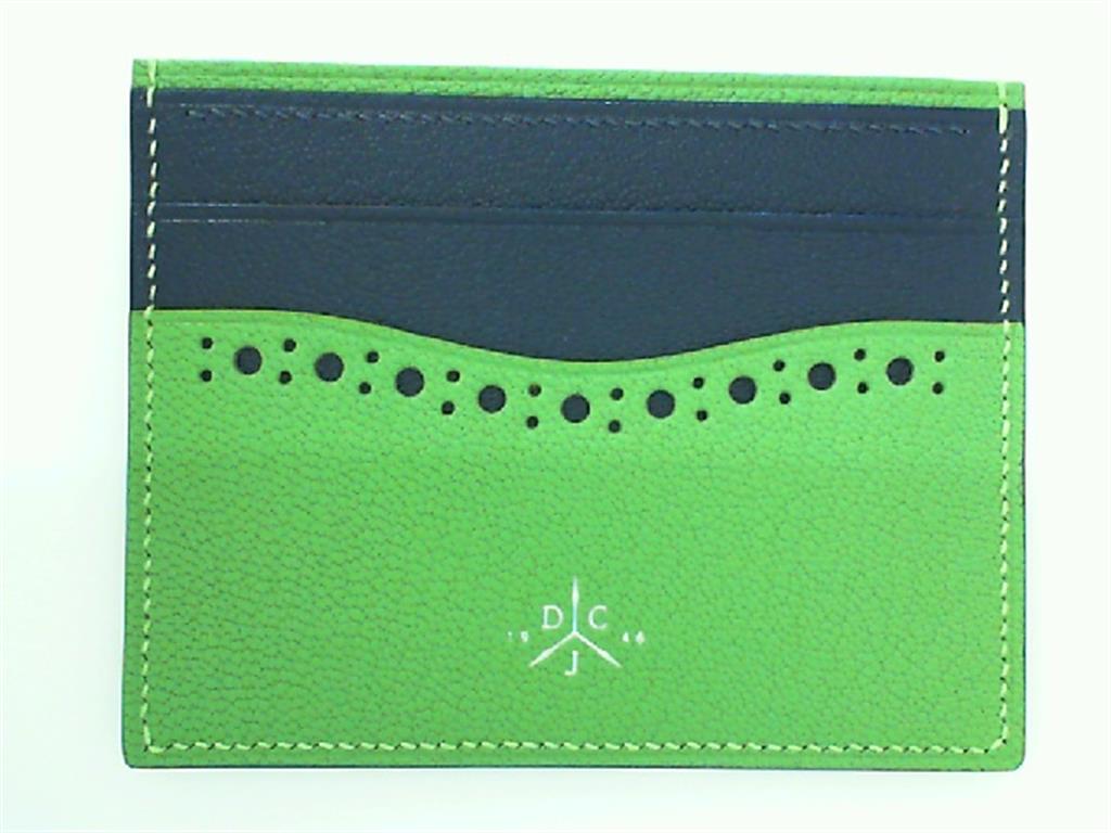 Navy Blue and Lime Green Wallet