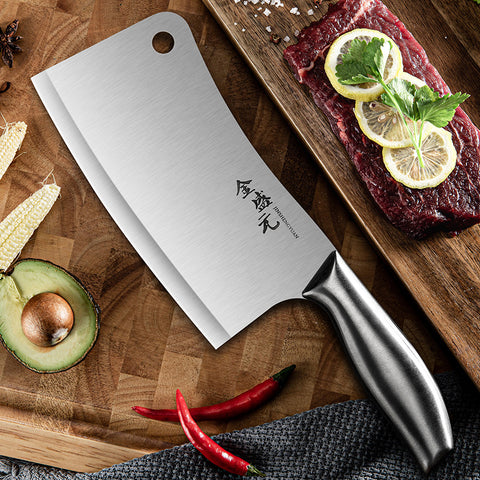 Slicing Cleaver 4Cr13 Super Sharp Blade Kitchen Chef Knives Chinese Forged  Knife Multifunction Kitchen Chopping Knives RivetHand - AliExpress