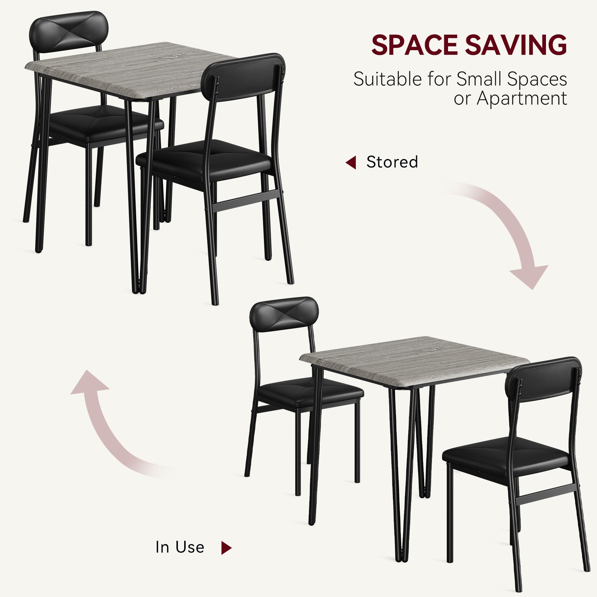 mesa de comedor que ahorra espacio