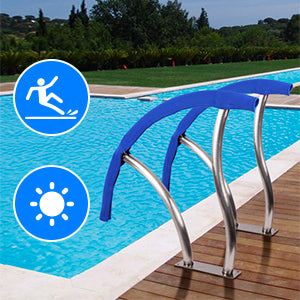 GARVEE 2pack Pool Handrail 30x30inches Swimming Pool Stair Rail  250LBS Load Capacity for Inground Pool