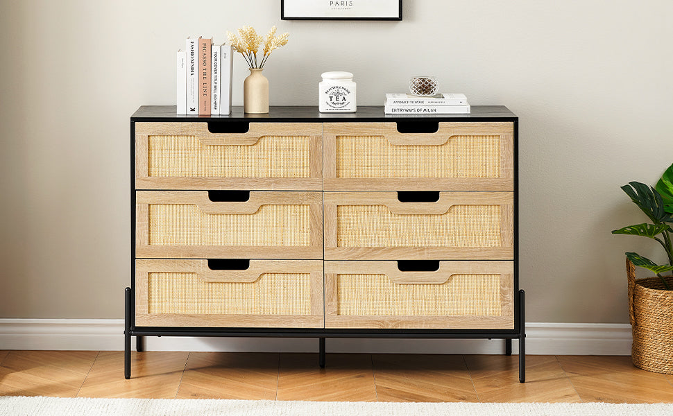 GARVEE Rattan Dresser