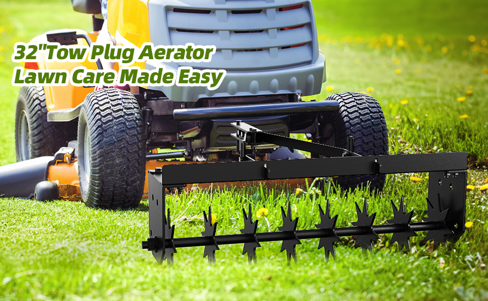 Tow Behind Spike Aerator, 32 Inch