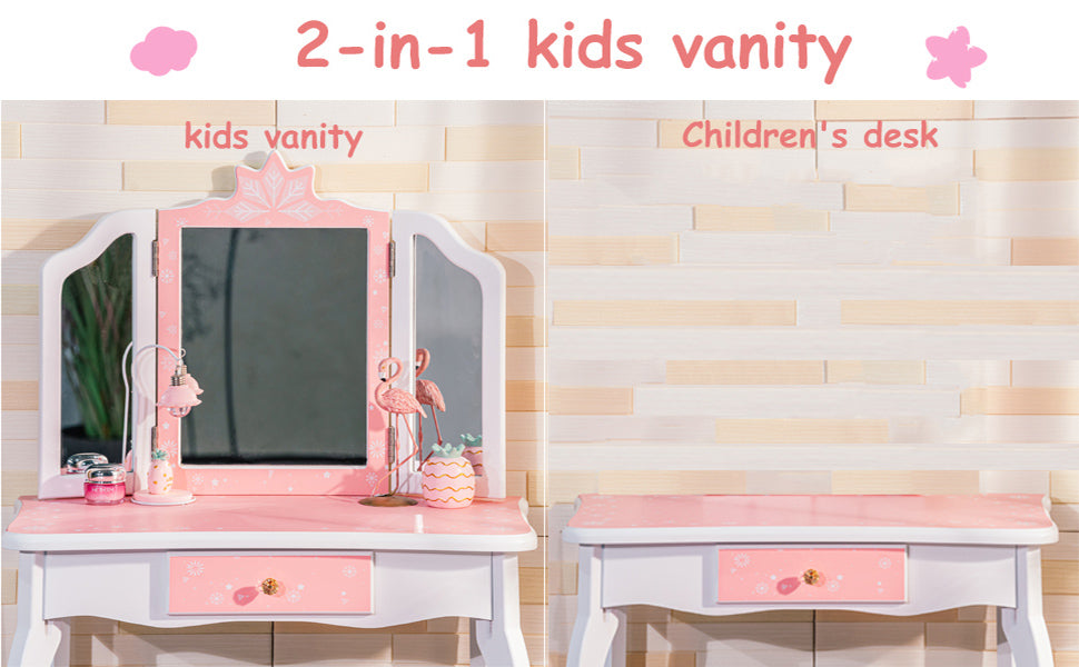 Vanity Table and Chair Set