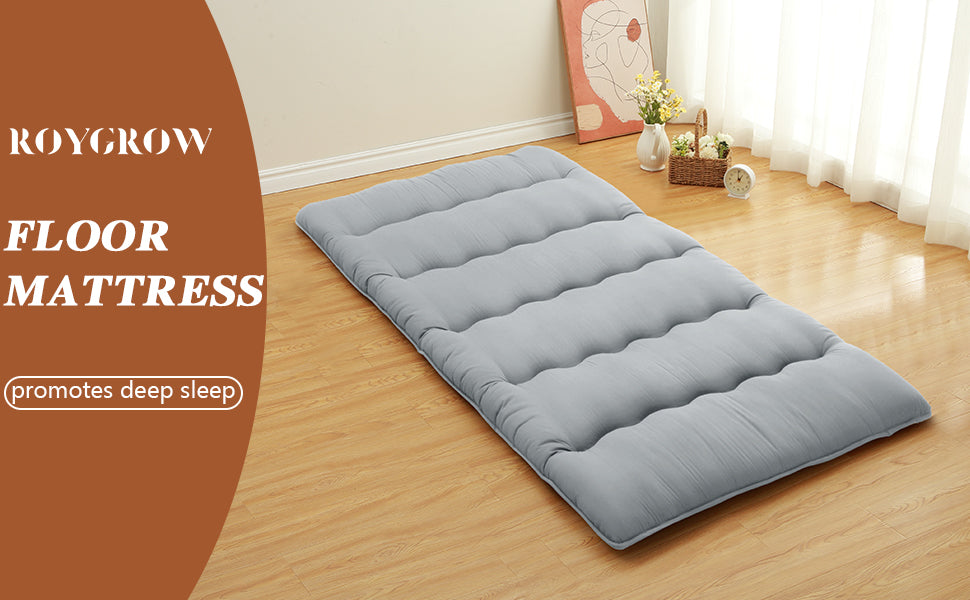 Colchón de piso japonés futón colchón enrollable colchón de camping tatami mat colchón plegable