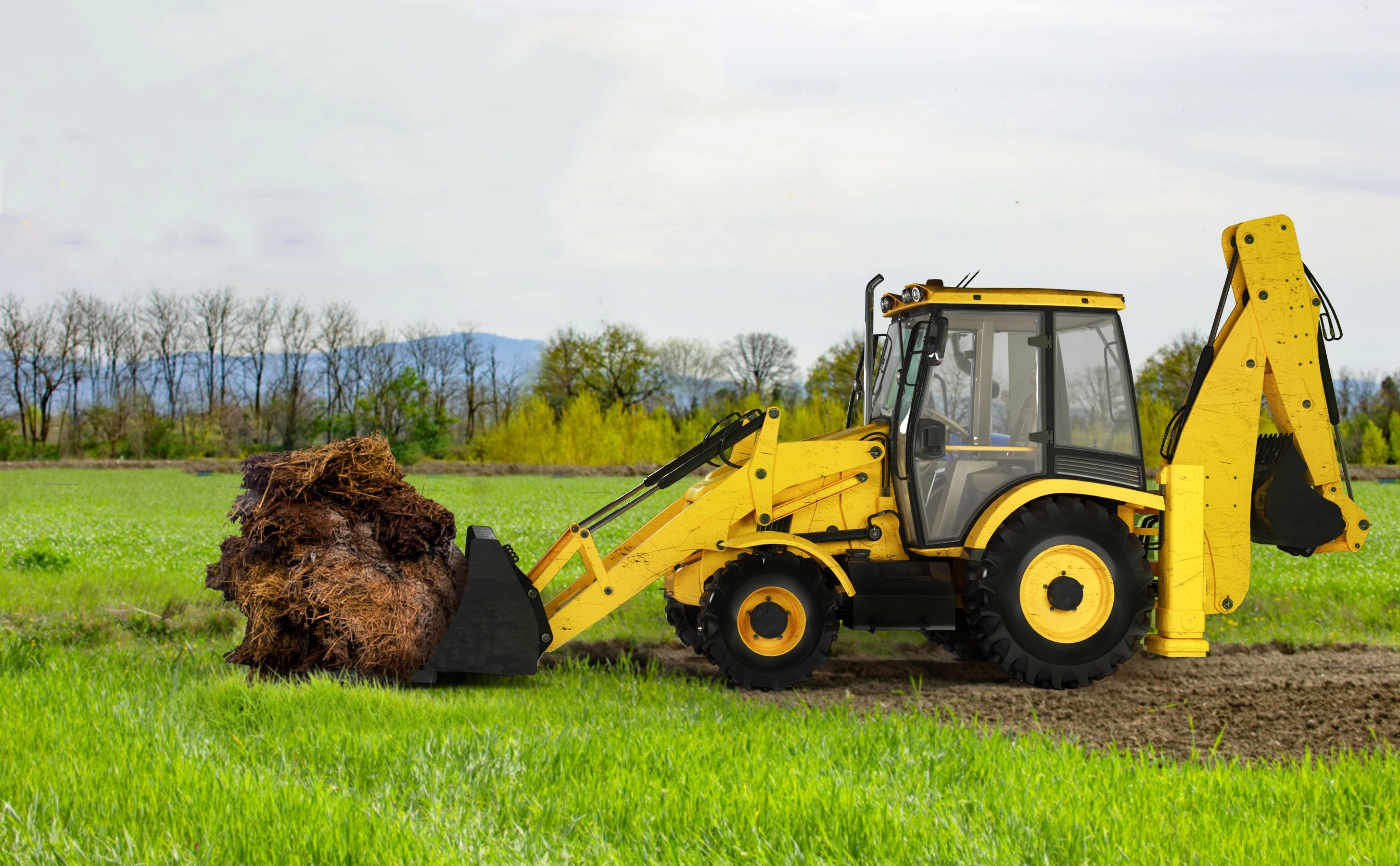 58 Inch Clamp-on Pallet Forks, 4000Lbs for Skid Steer & Loader