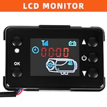 12V 8KW Diesel Air Heater Remote Control and LCD Display Diesel Heater with Muffler No-Punching 9L