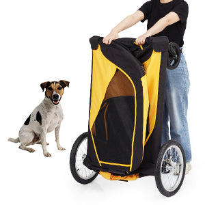 GARVEE Dog Stroller for Large Pet Jogger Stroller with 4 Wheel and Storage Space