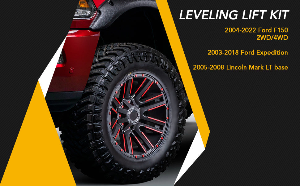 GARVEE 2.5 F150 Leveling Lift Kits 2.5 Inch Front Strut Spacer Suspension Lift Kit Lift Spacers
