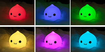 GARVEE Cute Night Light Battery Night Lights for Kids Silicone Tap Light Baby Toddler Kids Night Lights for Bedroom