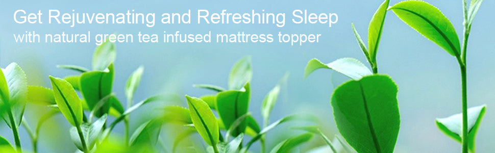 GARVEE Mattress Topper Full 4 Inch Dual Layer Memory Foam Mattress Topper with Bamboo Cover