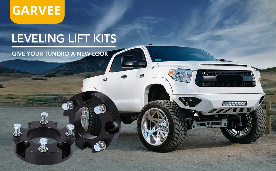 GARVEE Leveling Lift Kits 2 Inch Strut Spacer Suspension Lift Kit for 2007-2021 TUNDRA 2WD 4WD
