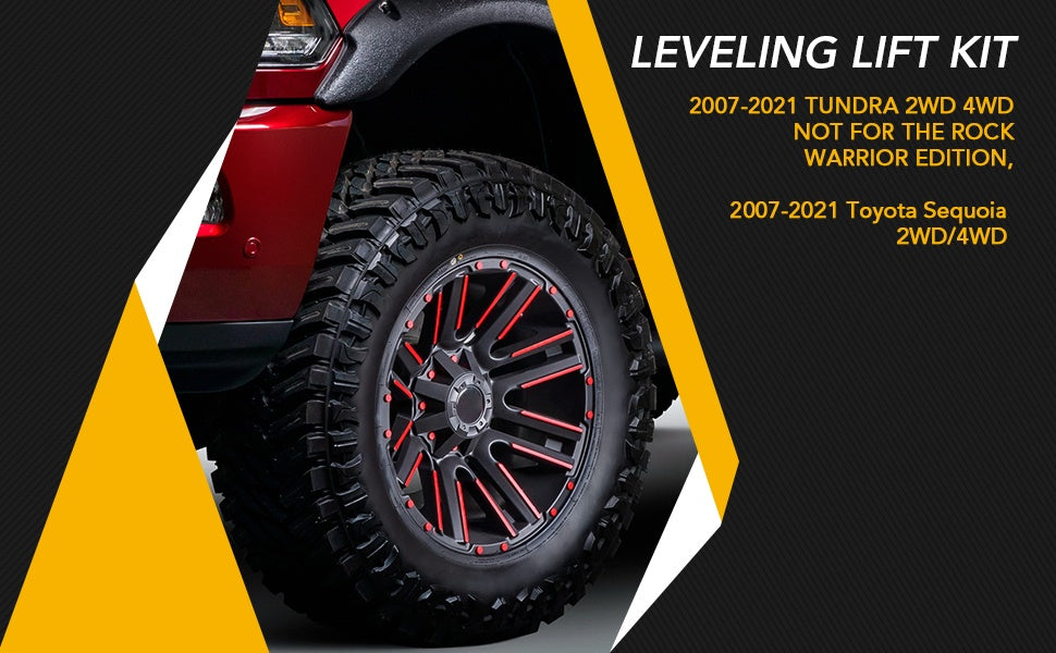 GARVEE Leveling Lift Kits 2 Inch Strut Spacer Suspension Lift Kit for 2007-2021 TUNDRA 2WD 4WD