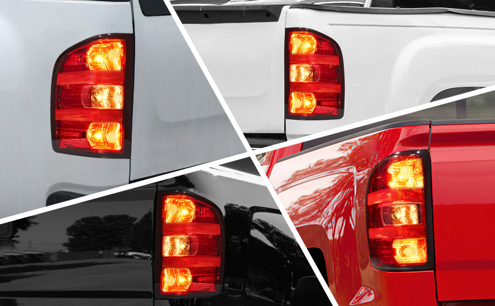 GARVEE Tail Light Assembly for 07-14 Chevy Silverado 2500HD 3500HD/GMC Sierra 3500HD 07-13 Silverado 1500 12-14 Sierra 2500HD 3500HD - Passenger Side