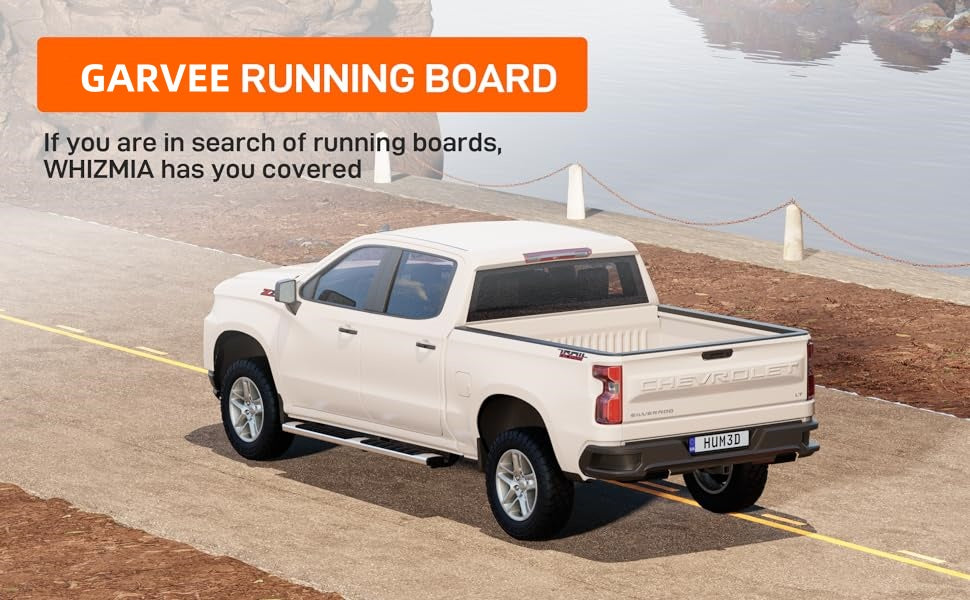 6 Inch Running Boards for 2007-2019 Silverado/Sierra Crew Cab