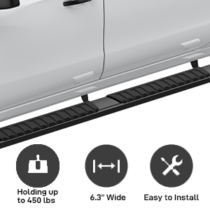6.3 Inch Running Boards for 2009-14 Ford F150 Super Crew