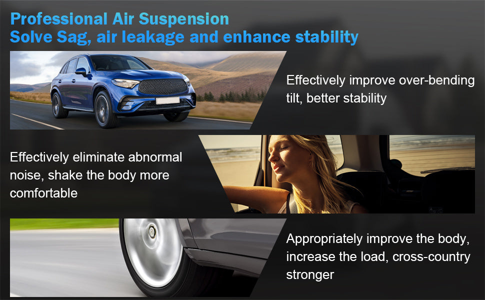 GARVEE Rear Air Suspension Spring Bag Compatible for 2007-2013 BMW X5 E70 2007-2013 X6 E71 2008-2014 X6 E72