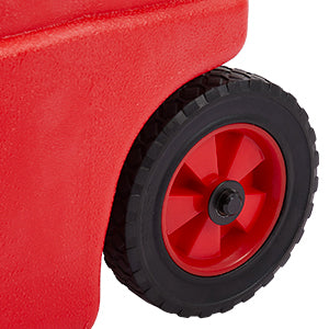 15 Gallon Portable Fuel Caddy, Manual Nozzle, 2GPM, Red