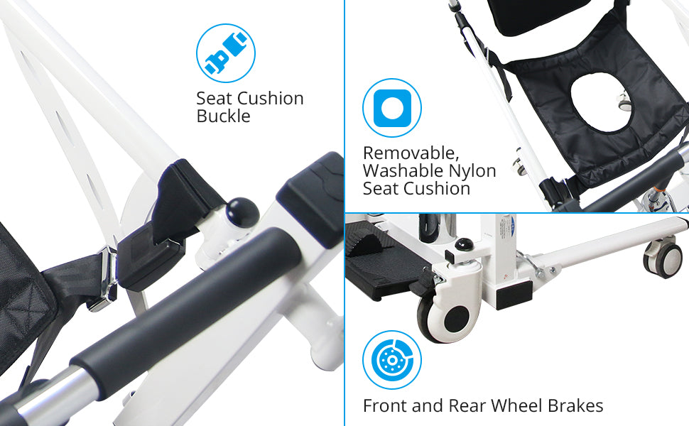 Adjustable Hydraulic Lift Chair, Shower/Toilet, Elderly Home Care