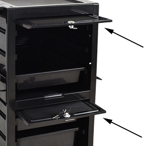 Salon Tool Storage Trolley Rolling Cart