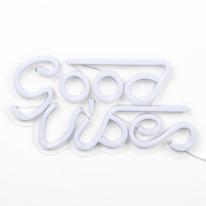 GARVEE Good Vibes Neon Sign LED Neon Signs for Wall Decor Neon Lights Powered by USB