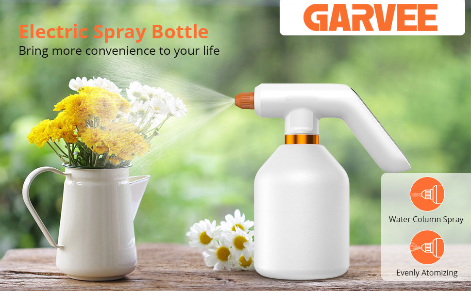 GARVEE Electric Plant Spray Bottle Electric Handheld Watering Can with Indicator Light