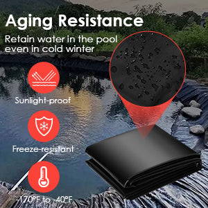 10x15ft 45 Mil EPDM Pond Liner, UV Resistant, for Pondss