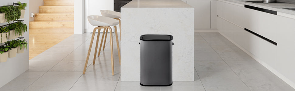 GARVEE Automatic Trash Can with Lid 14.5 Gallon Smart Trash Can 55L Motion Sensor Trash Can