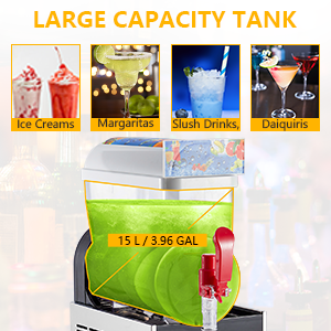 Commercial Slushy Machine 15L