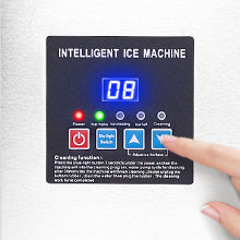 300lbs/24H Freestanding Ice Maker, 100lbs Storage, Self-Cleaning