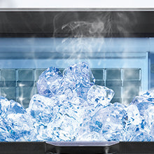 300lbs/24H Freestanding Ice Maker, 100lbs Storage, Self-Cleaning