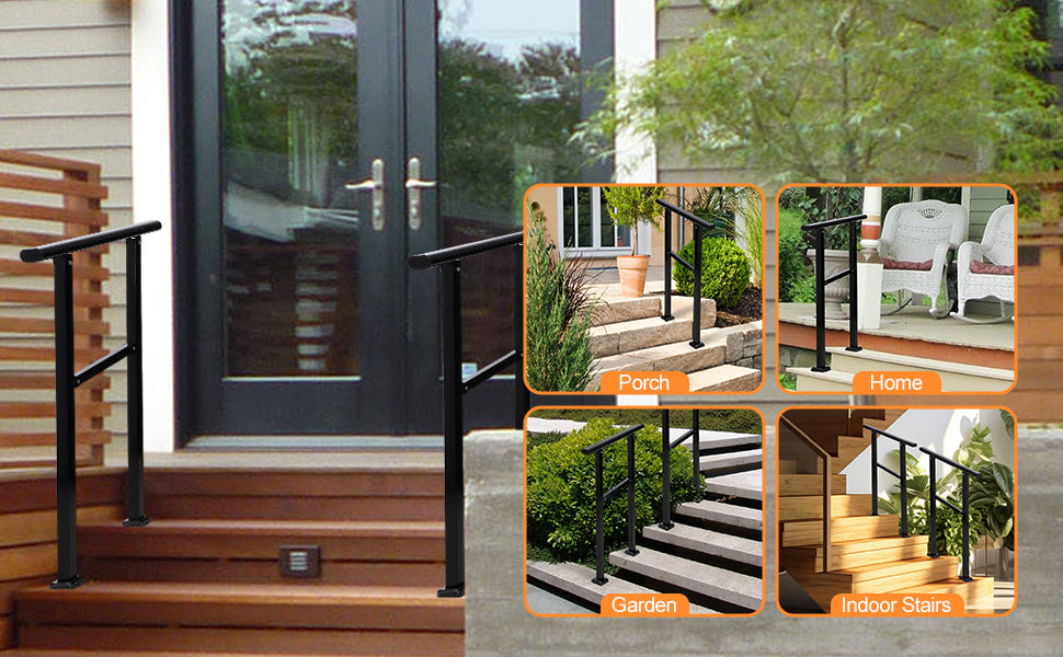 Outdoor Handrails Adjustable Height Stair Handrail