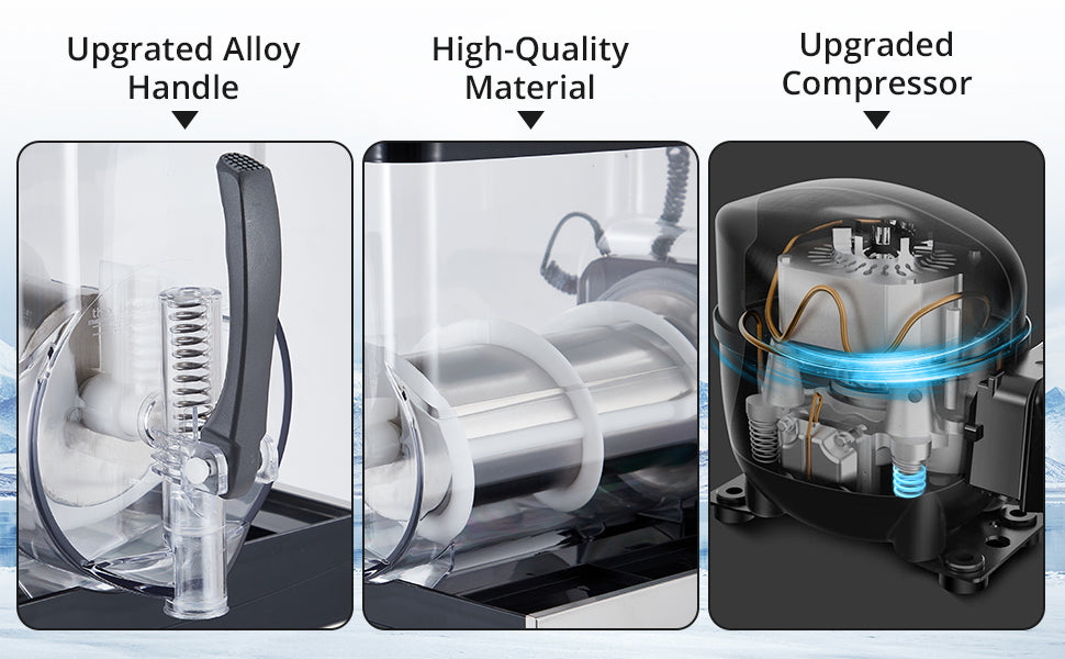 12L 500W Commercial Slushy Machine for Cocktails & Smoothies