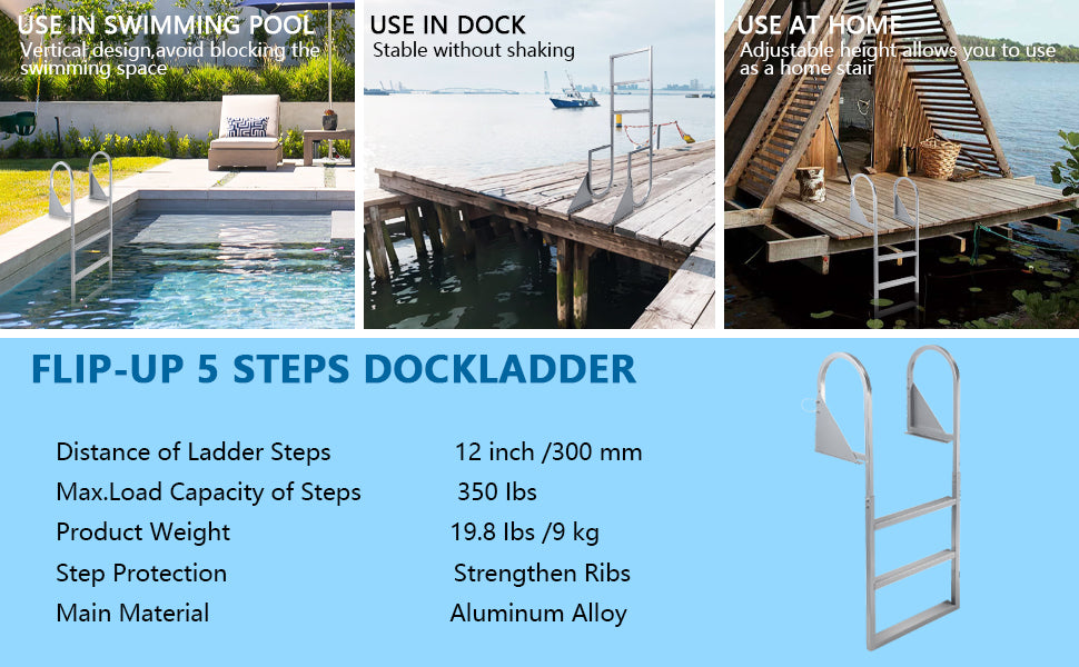 Flip Up Dock Ladder