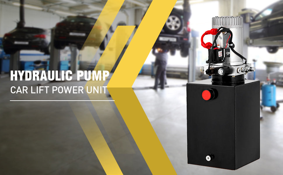 GARVEE Hydraulic Power Unit 12V Car Lift Hydraulic Pump Power Unit Car Lift Single Phase