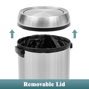 65L/17Gal Trash Can with Swing Top