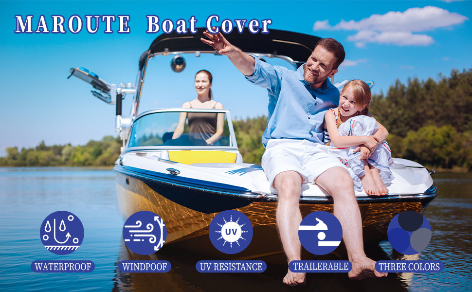 Boat Cover, MAROUTE 600D Waterproof