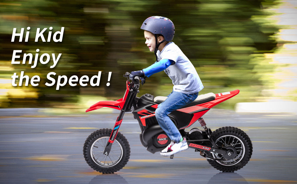 24V 7ah Kids Electric Motocross, 13.6MPH, 250W, Off-Road Ready