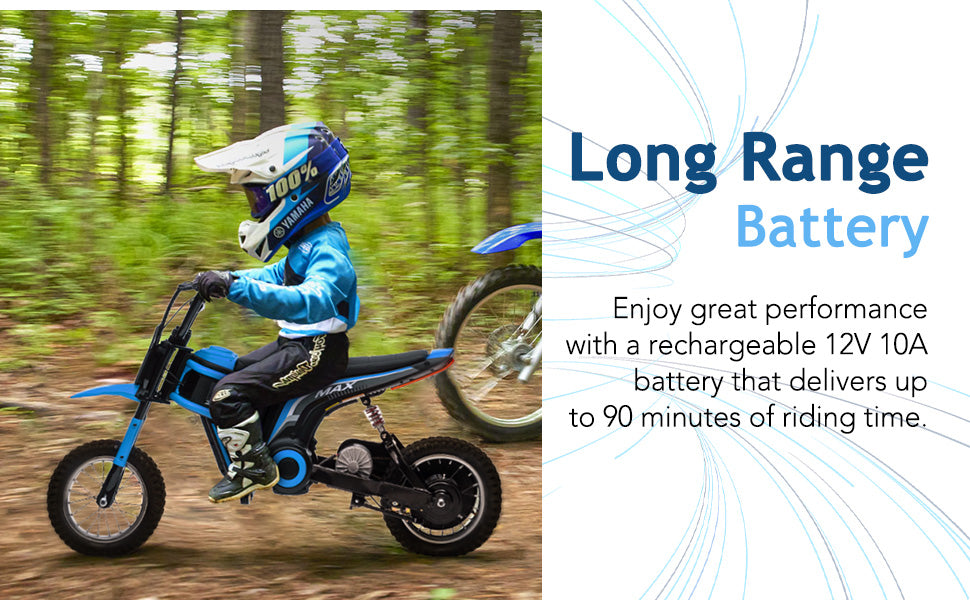 GARVEE Electric Dirt Bike 350W Electric Motorcycle 3-Speed Modes Motorcycle for Kids Ages 3-10