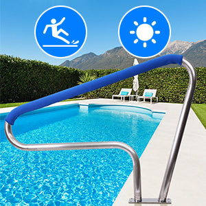 GARVEE Pool Handrail 48x36 Inch Swimming Pool Stair Rail 250LBS Load for Inground Pool