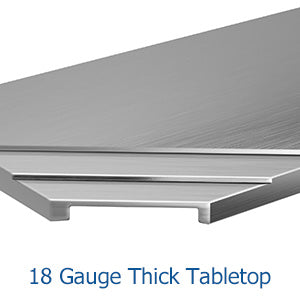 GARVEE Stainless Steel Work Table 24x24 Inch with Undershelf Commercial Kitchen Prep Table