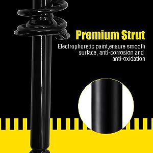 GARVEE Rear Pair Complete Shock Absorbers Assembly Compatible for 2007-2019 Silverado 1500