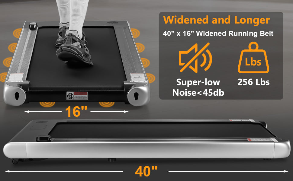 GARVEE Folding Treadmill 0.6-8.7MPH 4.0Hp Portable Treadmill with 14.5inch LED Display Black