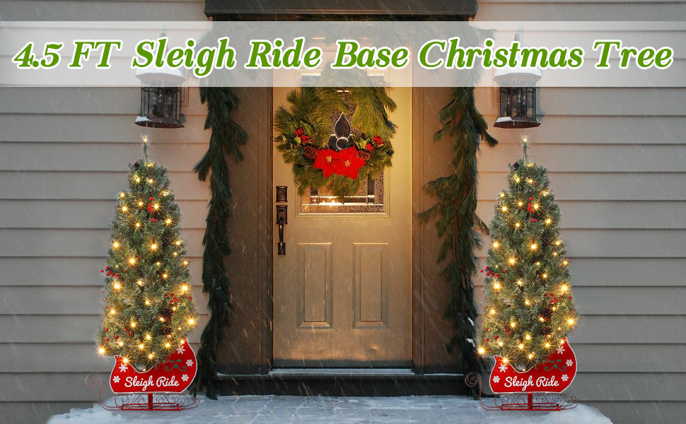 4.5 FT Sleigh Ride Base Christmas Tree