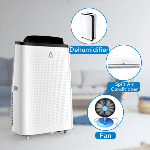 GARVEE ACEKOOL 14000 BTU Portable Air Conditioner Dehumidifier Fan with Remote Control