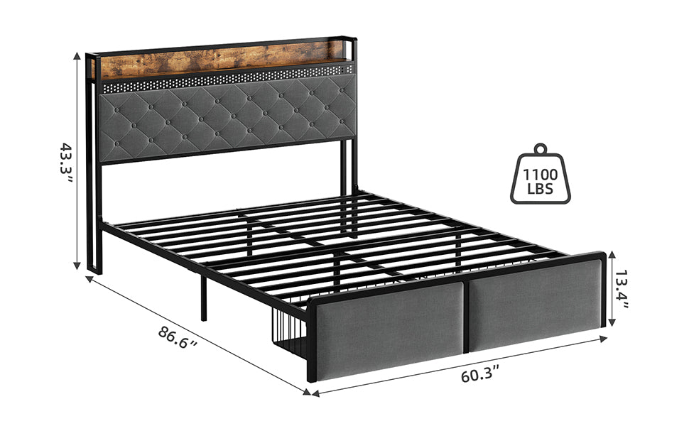 GARVEE Queen Bed Frame Overview