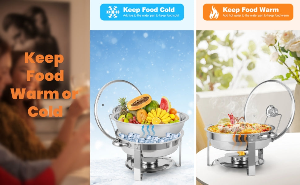 round chafing dish
